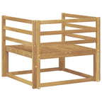 Sofá intermedio de exterior Madera de Acacia Sólida Blanco