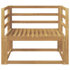 Sofá intermedio de exterior Madera de Acacia Sólida Blanco