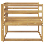 Sofá intermedio de exterior Madera de Acacia Sólida Blanco