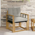 Sofá de exterior Madera maciza de acacia y textileno