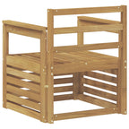 2 Pieza Conjunto de sofás de exterior Madera de Acacia Sólida