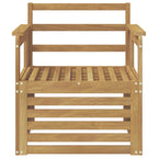 2 Pieza Conjunto de sofás de exterior Madera de Acacia Sólida