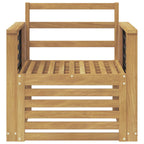 Conjunto de sofás de exterior Madera de Acacia Sólida Blanco