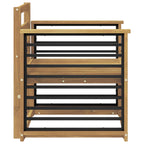 Conjunto de sofás de exterior Madera de Acacia Sólida Blanco