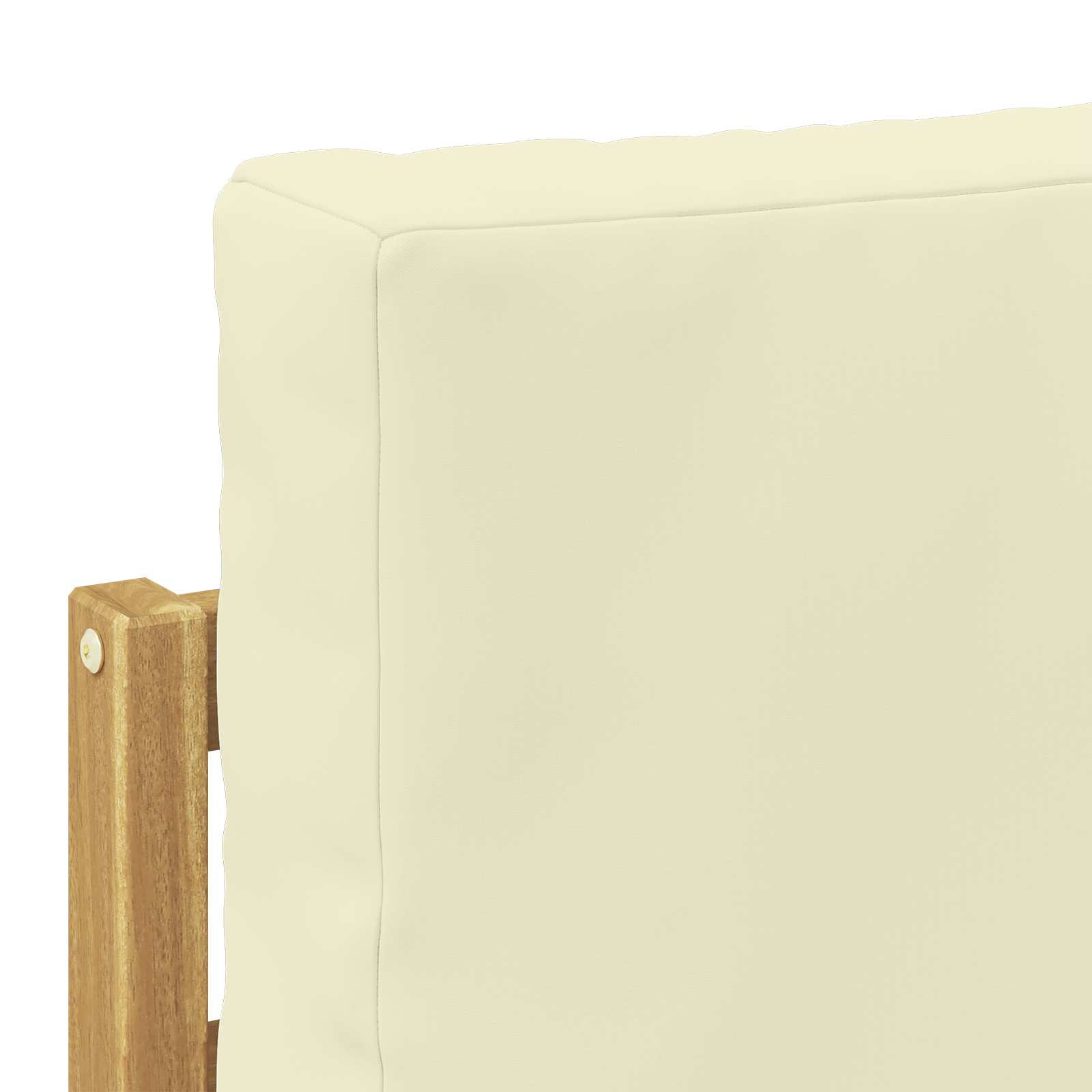 Conjunto de sofás de exterior Poliéster Blanco
