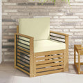 Conjunto de sofás de exterior Poliéster Blanco