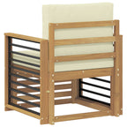 Conjunto de sofás de exterior Poliéster Blanco