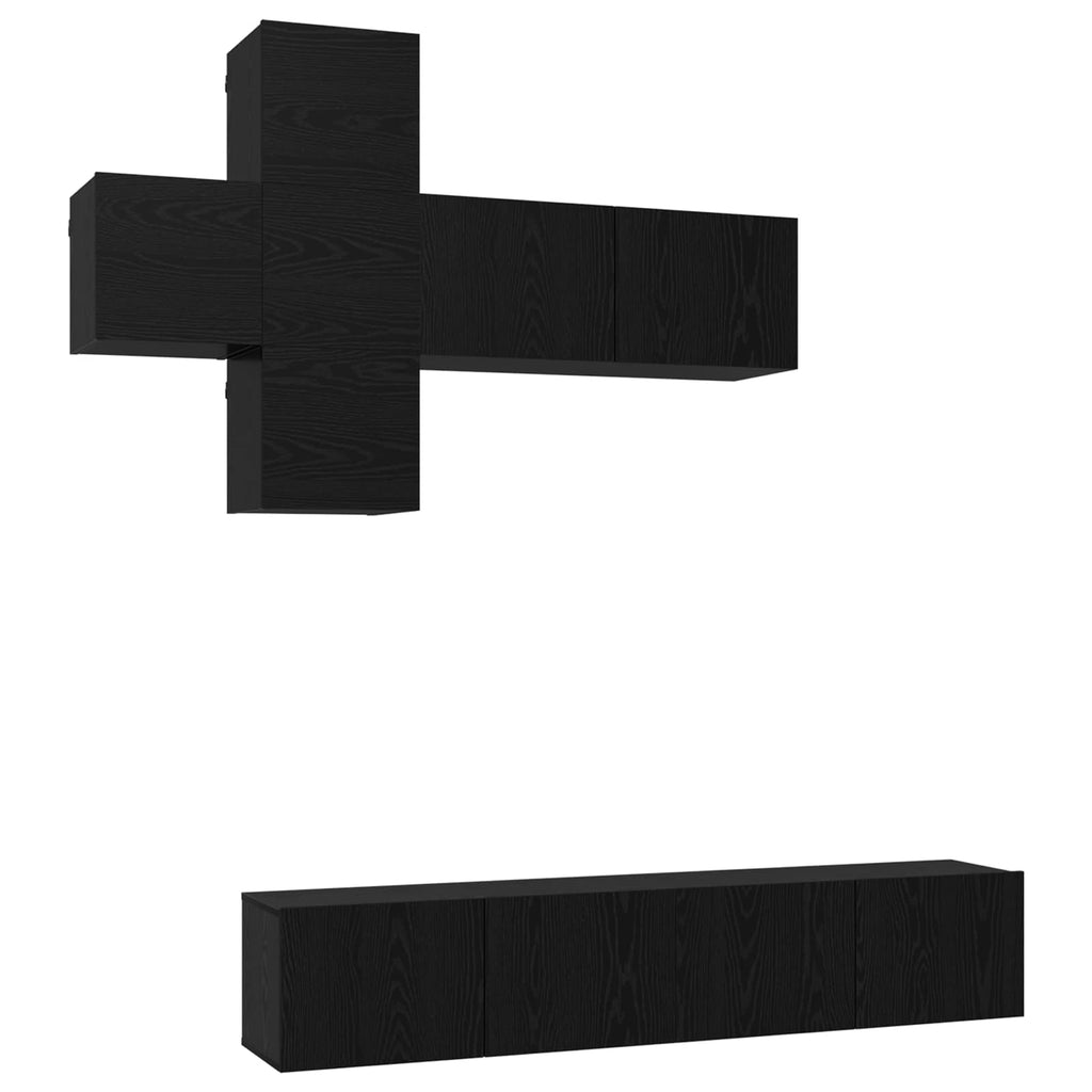 Conjunto de mueble de TV 3 pcs Madera de Ingeniería