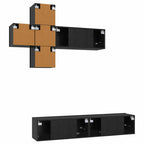 Conjunto de mueble de TV 3 pcs Madera de Ingeniería