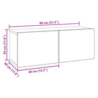 Conjunto de mueble de TV 3 pcs Madera de Ingeniería