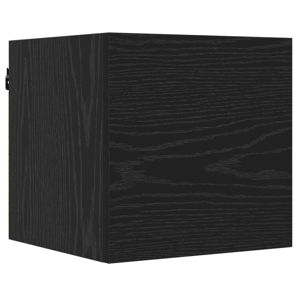 Conjunto de mueble de TV 5 pcs 100 x 30 x 30 cm Roble Negro