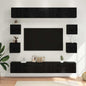 Conjunto de mueble de TV 5 pcs brillante Madera de ingeniería