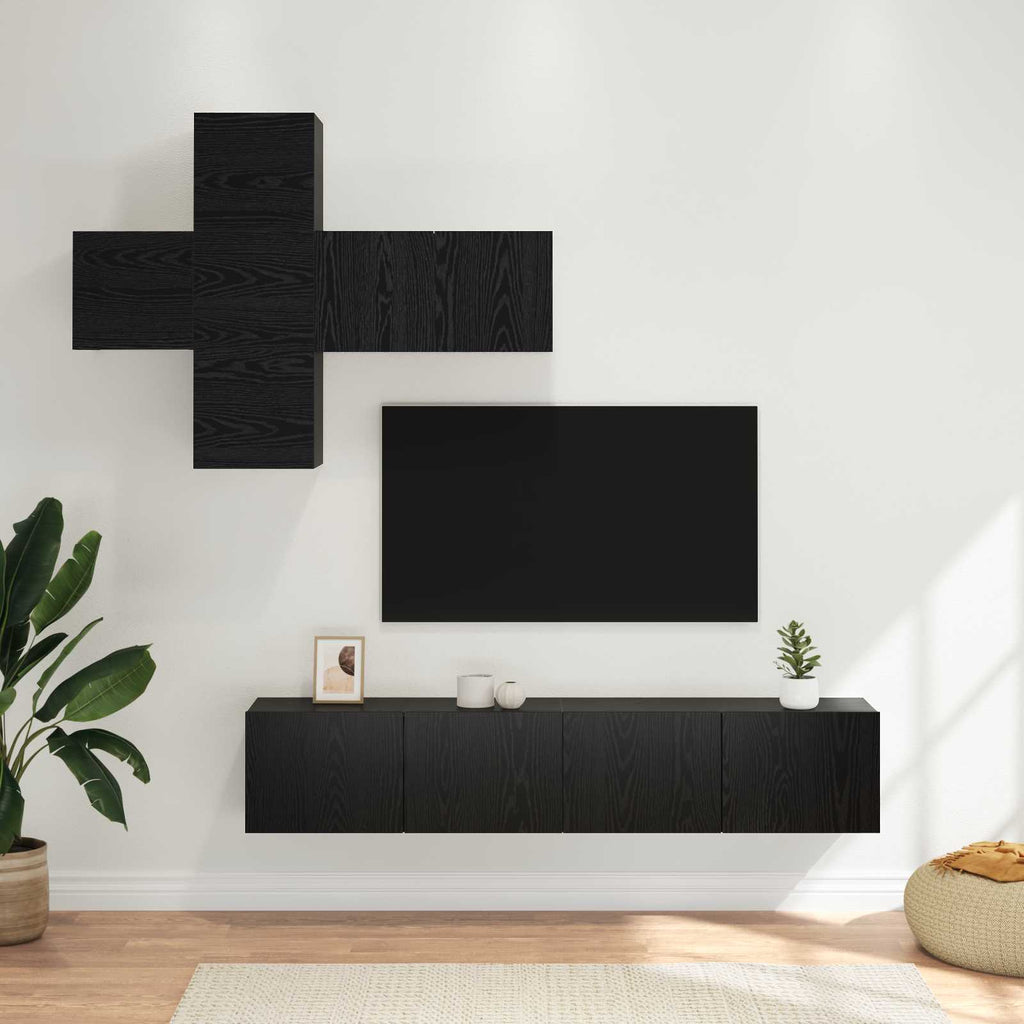 Conjunto de mueble de TV 3 pcs Madera de Ingeniería
