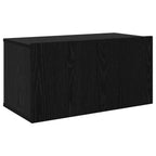 Conjunto de mueble de TV 10 pcs 180 x 30 x 30 cm Roble Negro