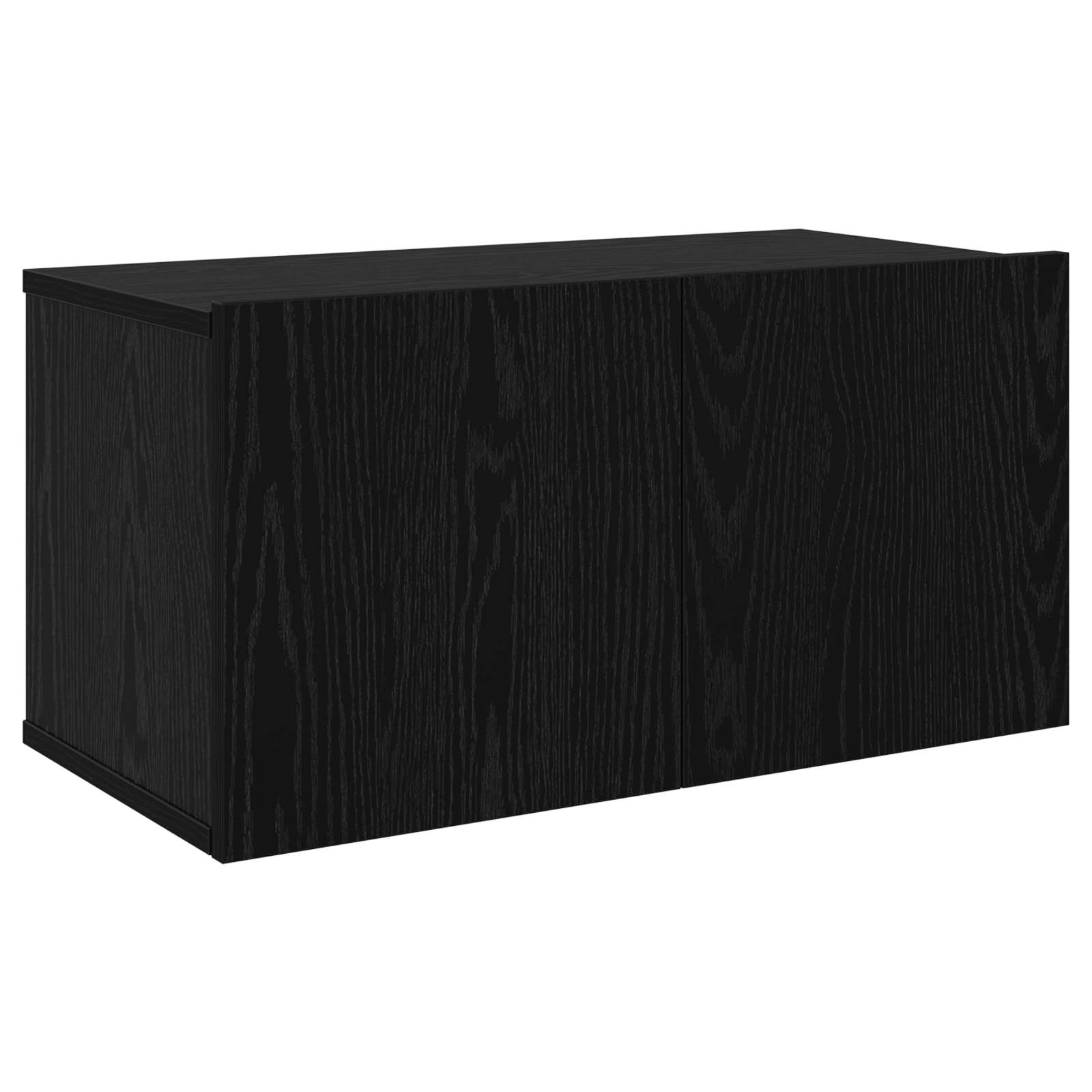 Conjunto de mueble de TV 10 pcs 180 x 30 x 30 cm Roble Negro