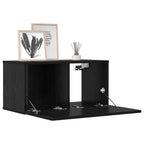 Conjunto de mueble de TV 10 pcs 180 x 30 x 30 cm Roble Negro