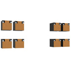 Mueble para TV montado en la pared 8 pcs Roble Negro