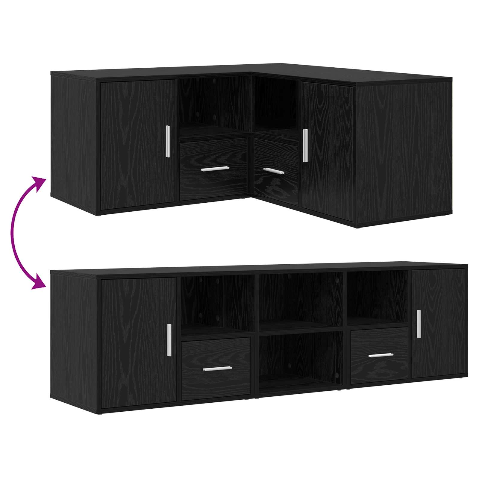 Armario de esquina 2 pcs