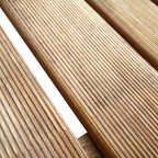 Tile de Decking 12 pcs Marrón 50 x 50 cm Pino Impregnado Verde