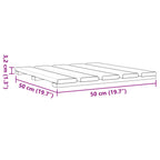 Tile de Decking 12 pcs Marrón 50 x 50 cm Pino Impregnado Verde