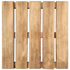 Tile de Decking 12 pcs Marrón 50 x 50 cm Pino Impregnado Verde