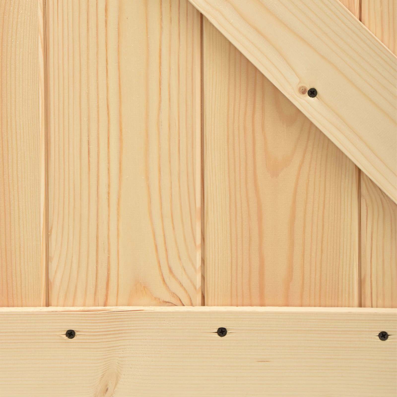Puerta Corredera 2 pcs Natural y negro Madera de Pino Maciza