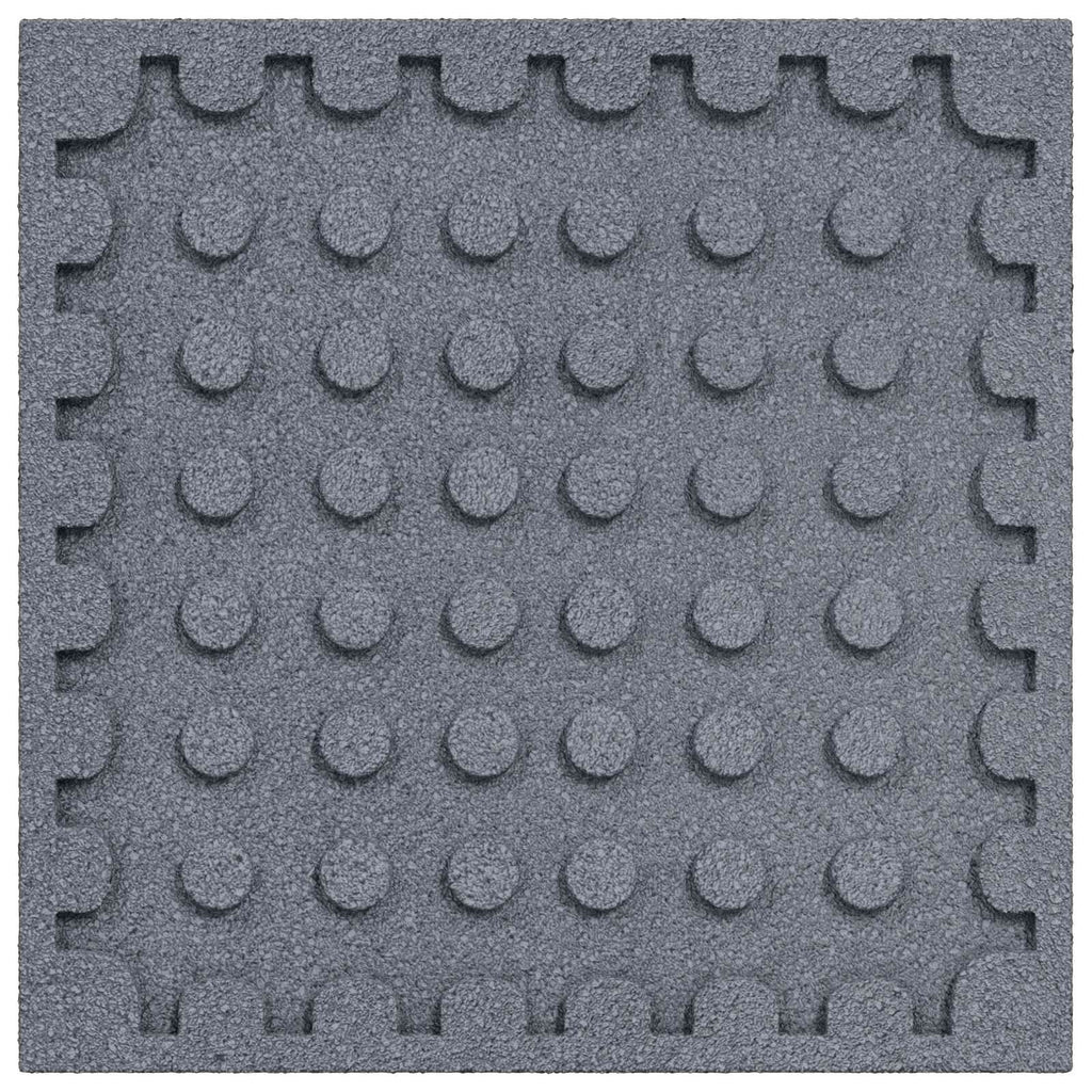 Losas de Protección contra Caídas 12 pcs Gris 50 x 50 cm Goma