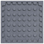 Losas de Protección contra Caídas 12 pcs Gris 50 x 50 cm Goma