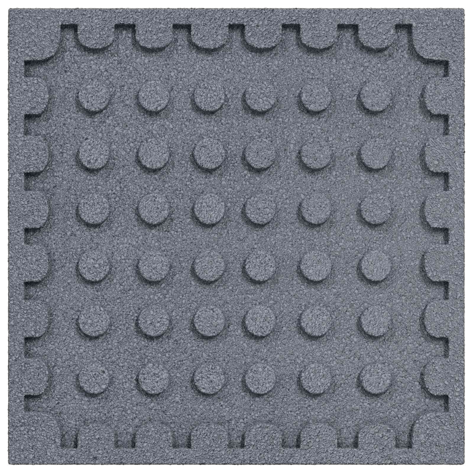 Losas de Protección contra Caídas 12 pcs Gris 50 x 50 cm Goma