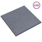 Losas de Protección contra Caídas 12 pcs Gris 50 x 50 cm Goma