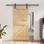 Porta de Correr Natural e Branco 70 x 210 cm