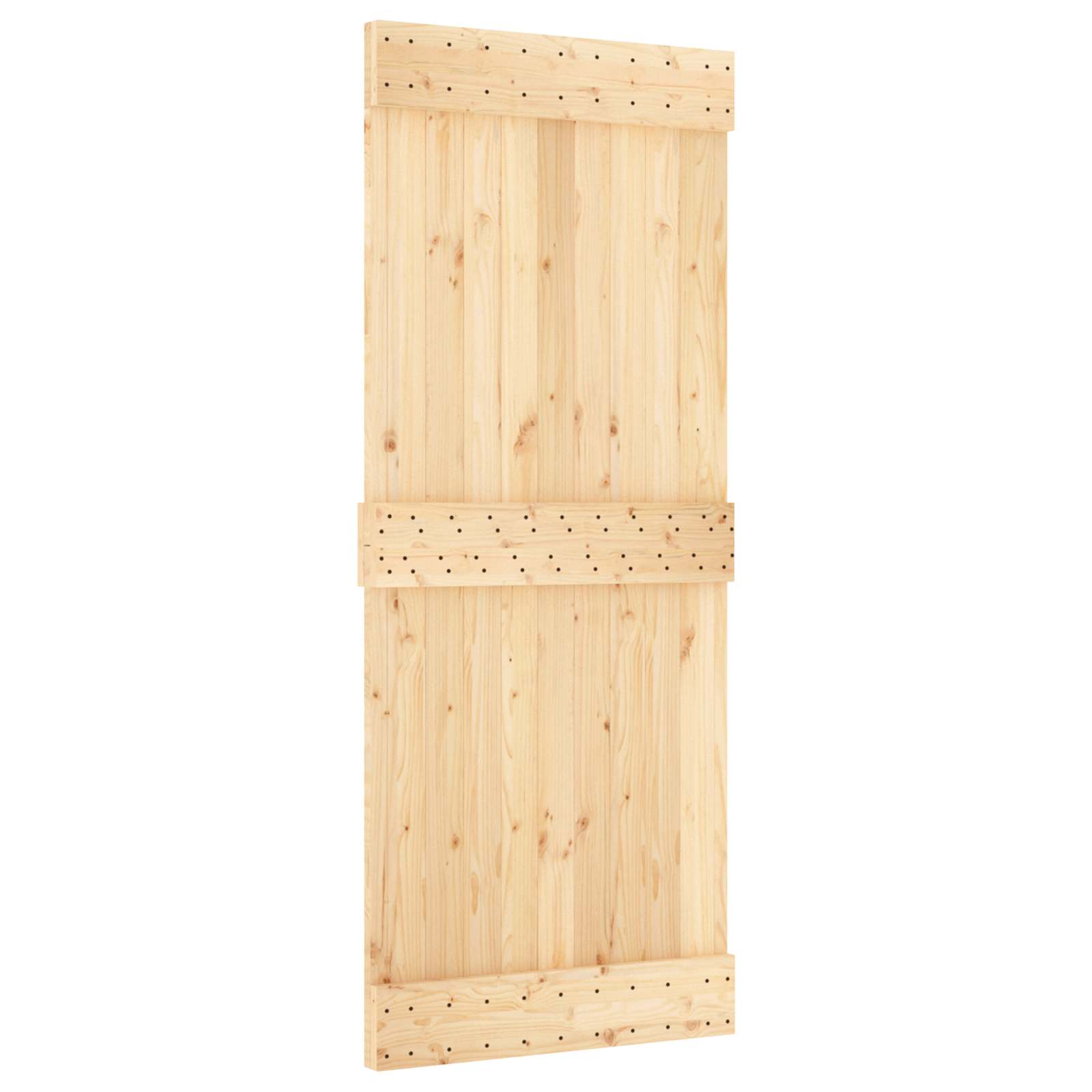 Sliding Door Natural and Black 85 x 210 cm