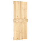 Porta de Correr Natural e preta 85 x 210 cm