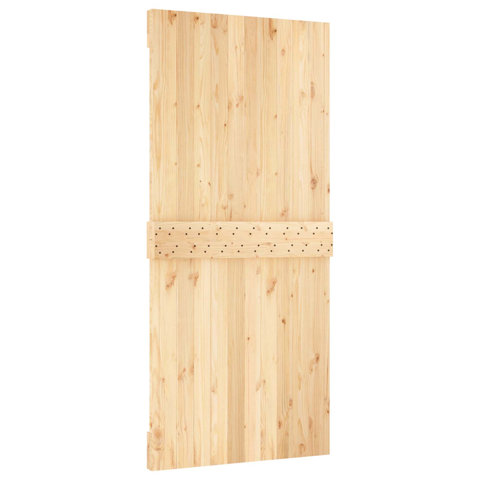 Puerta Corredera Natural y negro 95 x 210 cm