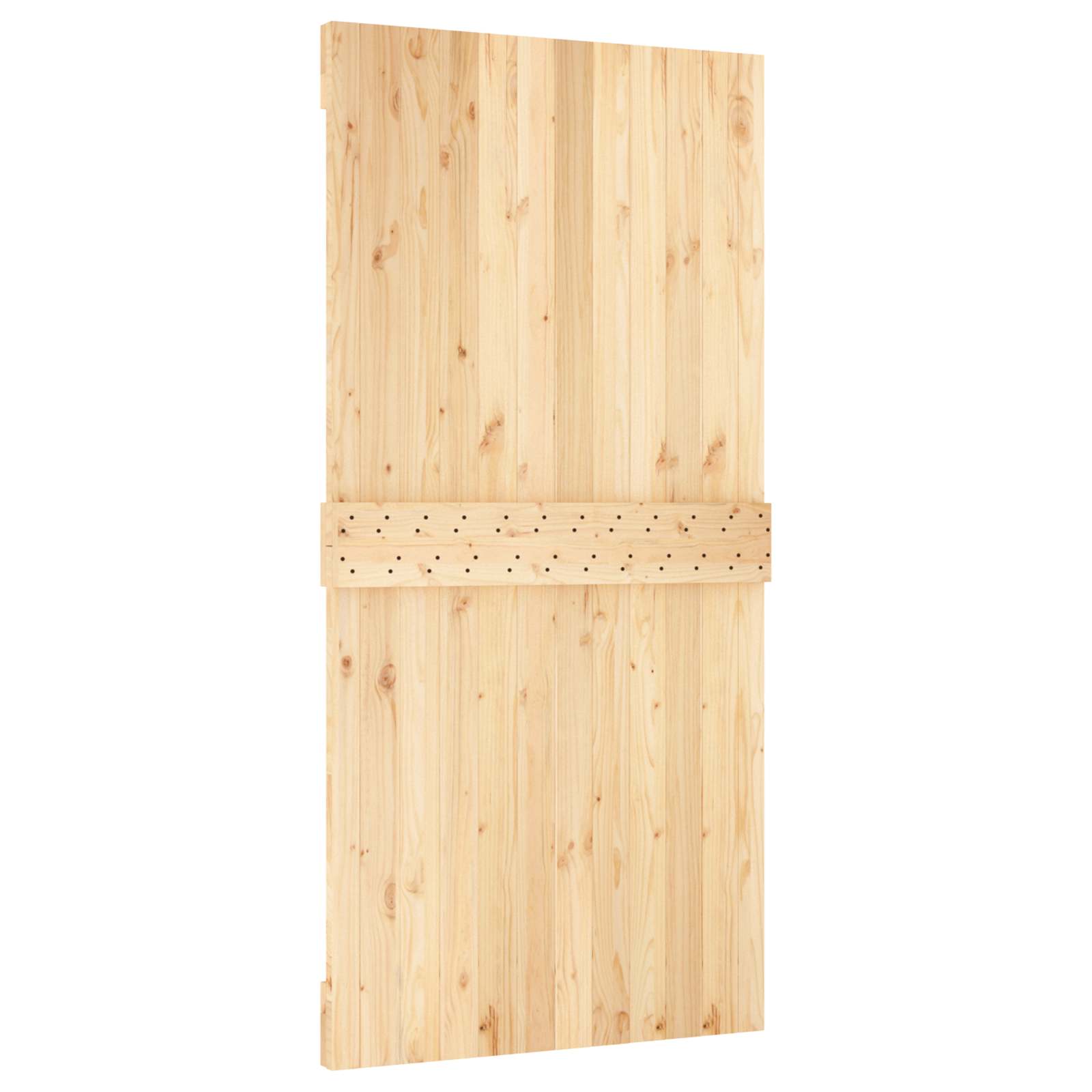 Puerta Corredera Natural y negro 100 x 210 cm