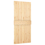 Puerta Corredera Natural y Blanco 90 x 210 cm