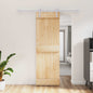 Porta de Correr Natural e Branco 70 x 210 cm
