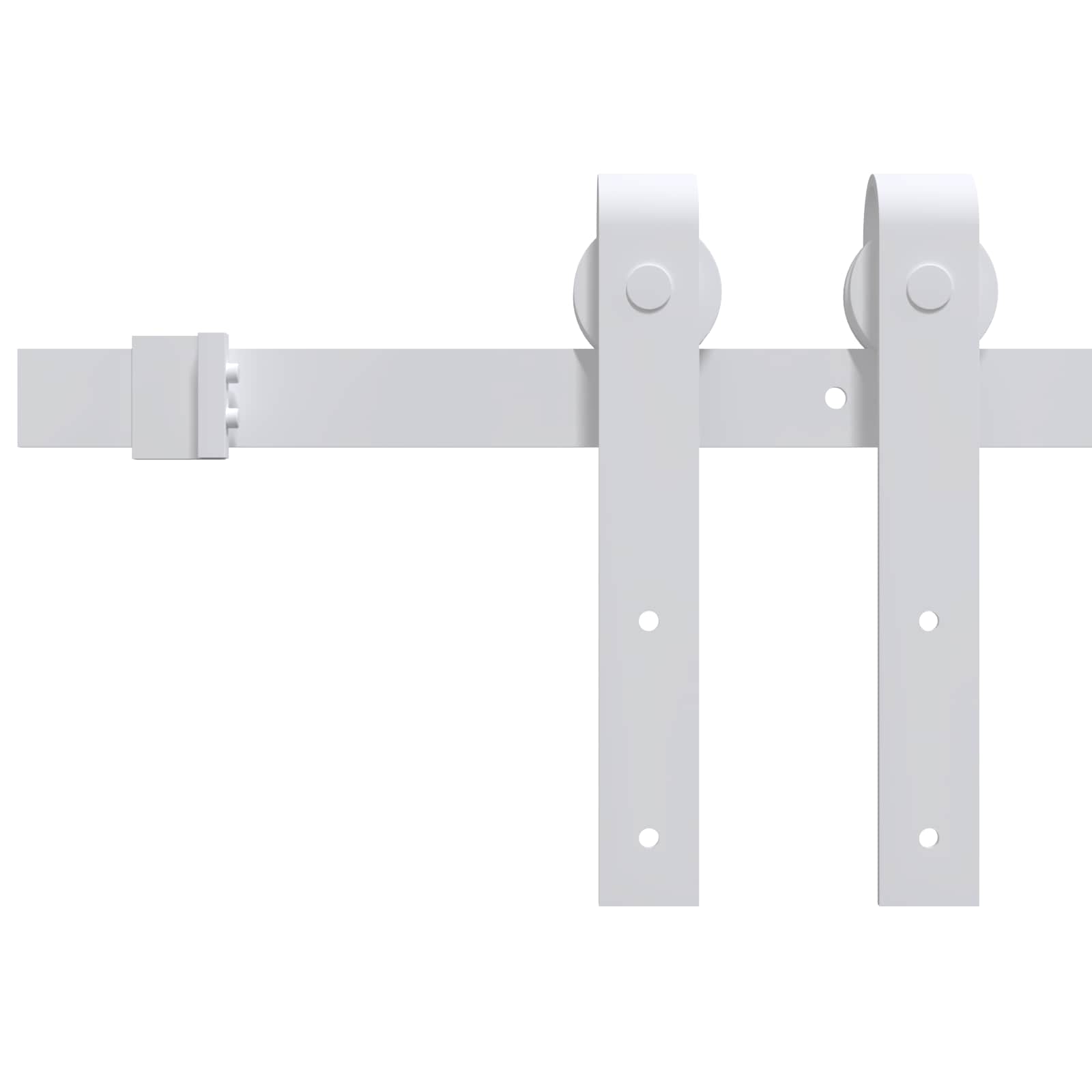 Puerta Corredera Natural y Blanco 80 x 210 cm