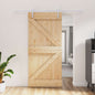Puerta Corredera Natural y Blanco 95 x 210 cm