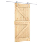 Puerta Corredera Natural y Blanco 95 x 210 cm