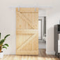 Puerta Corredera Natural y Blanco 100 x 210 cm
