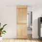 Puerta Corredera Natural y Blanco 70 x 210 cm