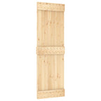 Puerta Corredera Natural y Blanco 70 x 210 cm