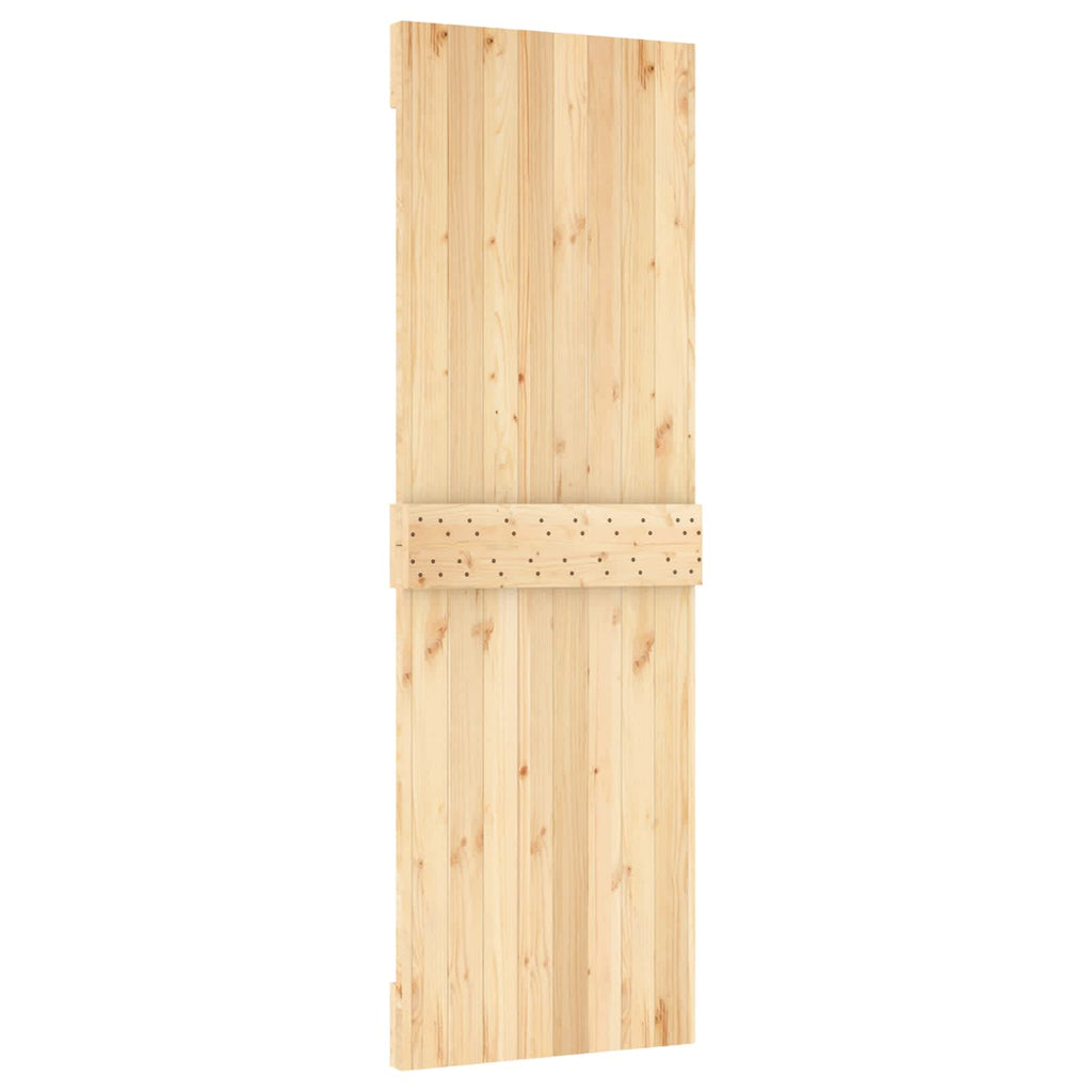Puerta Corredera Natural y Blanco 70 x 210 cm