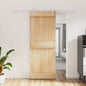 Porta de Correr Natural e Branco 80 x 210 cm
