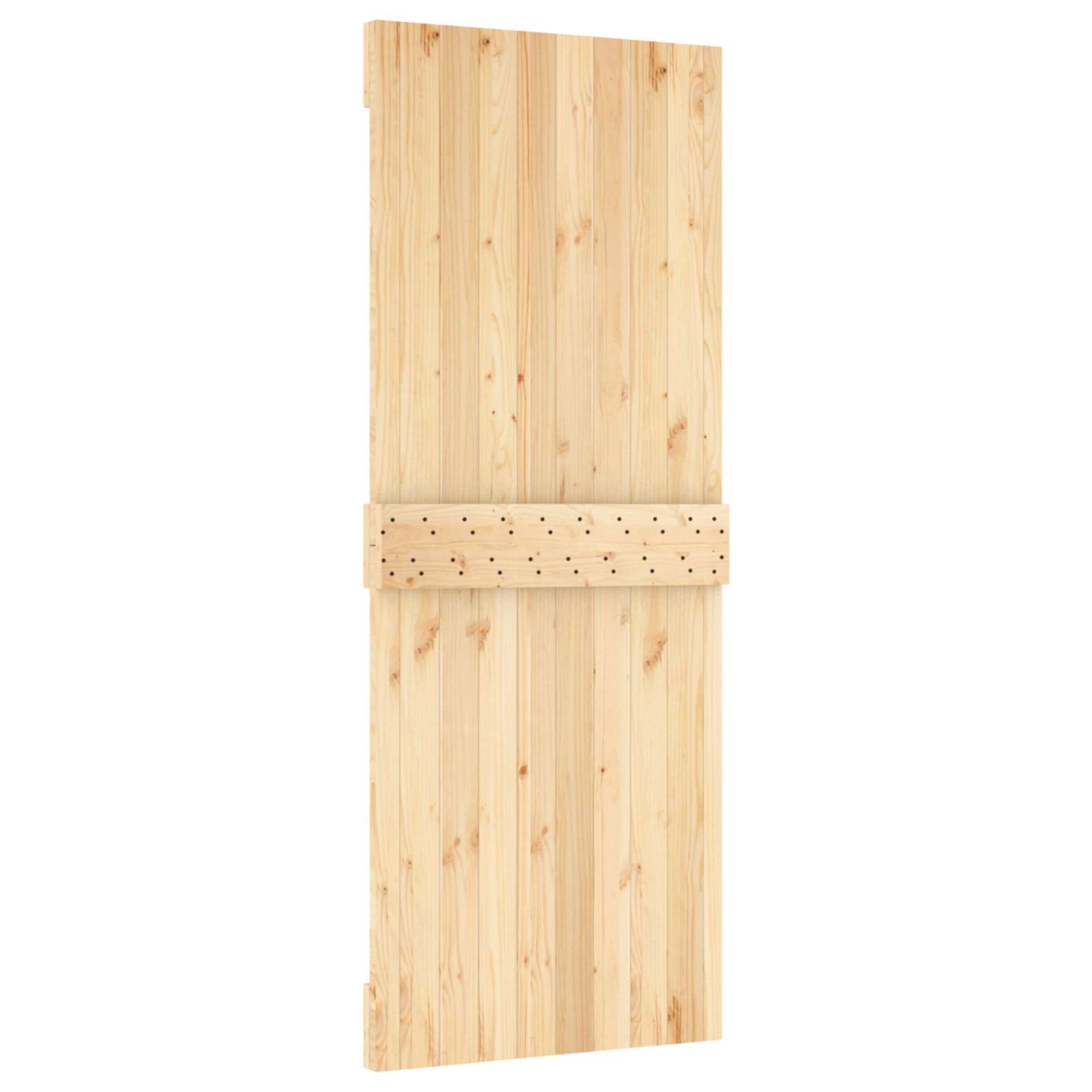 Sliding Door Natural and Black 80 x 210 cm