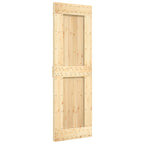 Porta de Correr Natural e preta 70 x 210 cm