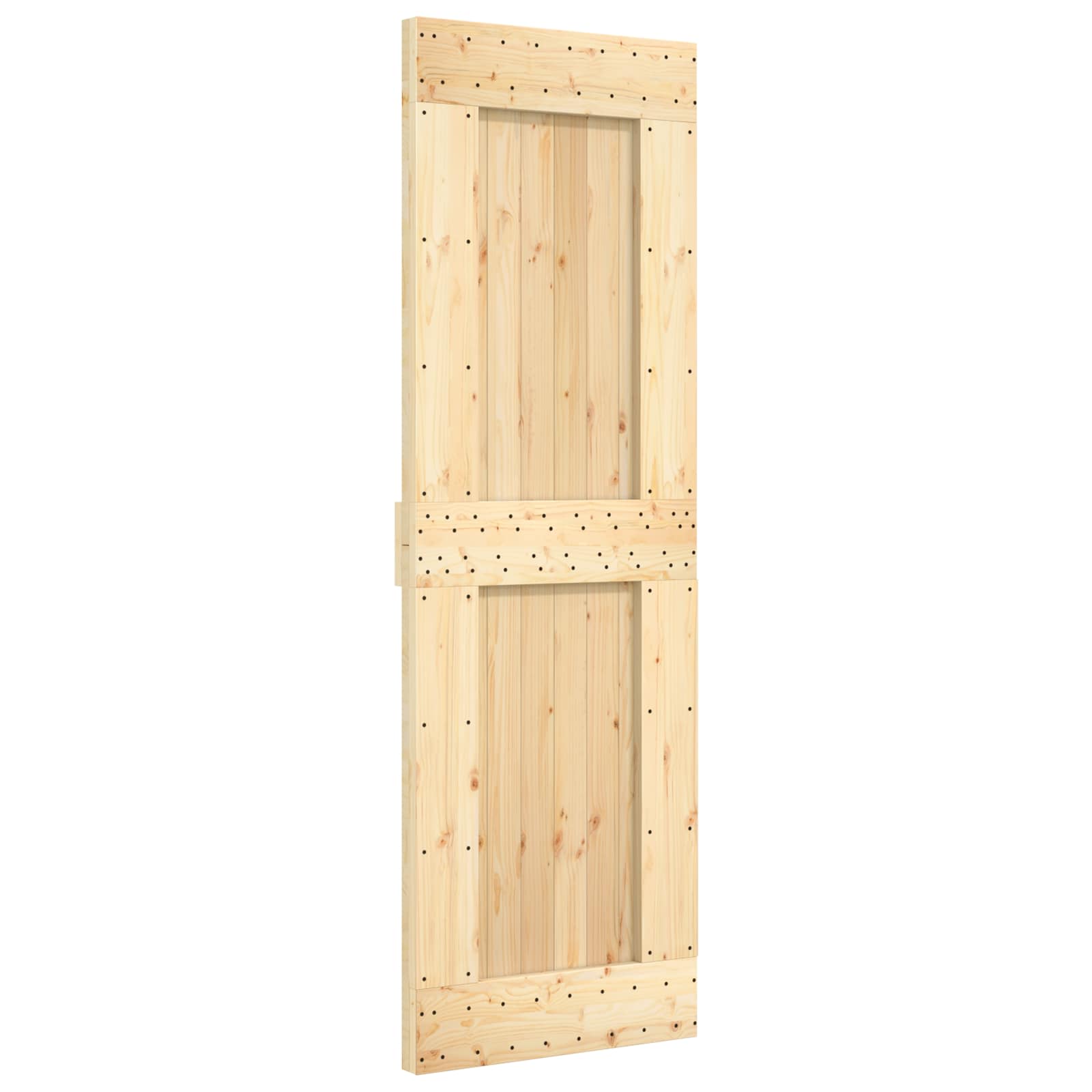 Sliding Door Natural and black 70 x 210 cm