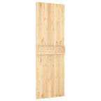 Porta de Correr Natural e preta 70 x 210 cm