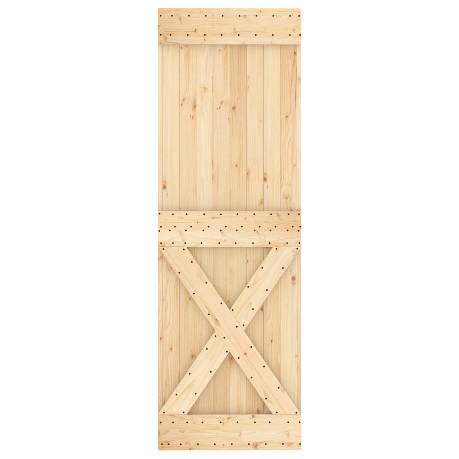 Sliding Door Natural and black 70 x 210 cm